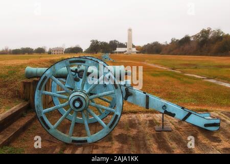 Chalmette Schlachtfeld, Ort der Schlacht von New Orleans, Jean Lafitte National Historical Park Stockfoto