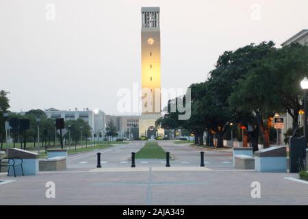 Die Albritton Bell Tower auf der Texas A&M's Campus, College Station, Texas, USA Stockfoto