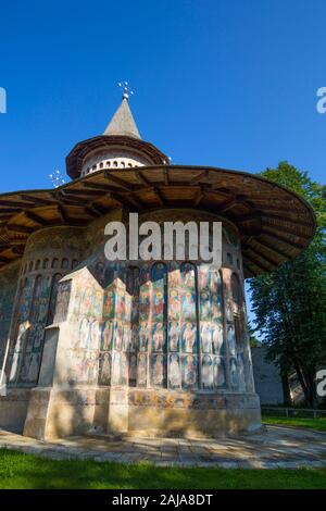 Kloster Voronet, 1487, bemalten Klöster, UNESCO-Weltkulturerbe, Gura Humorului, Suceava, Rumänien Stockfoto