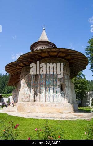 Kloster Voronet, 1488, bemalten Klöster, UNESCO-Weltkulturerbe, Gura Humorului, Suceava, Rumänien Stockfoto