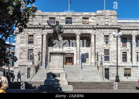 Das Parlament, die von John Campbell, 1922, Edwardian neoklassizistischen Stil, Wellington, Neuseeland Stockfoto