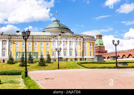 Senat Palace an der Moskauer Kreml, Russland. Russische Präsidialverwaltung Stockfoto