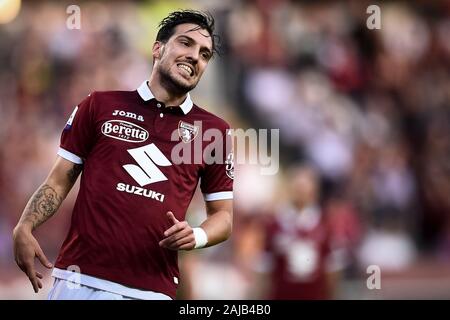 Turin, Italien, 27. Oktober, 2019: Simone Verdi in Torino FC sieht während der Serie ein Fußballspiel zwischen Torino FC und Cagliari Calcio niedergeschlagen. Das Match endete mit einem 1-1 Unentschieden. Credit: Nicolò Campo/Alamy leben Nachrichten Stockfoto