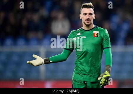 Genua, Italien - 30. November 2019: Ionut Radu von Genua CFC-Gesten während der Serie ein Fußballspiel zwischen Genua CFC und Torino FC. Torino FC gewann 1-0 über Genua CFC. Credit: Nicolò Campo/Alamy leben Nachrichten Stockfoto