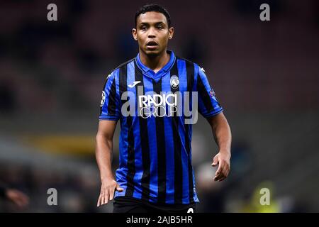 Mailand, Italien - 06. November 2019: Luis Muriel von Atalanta BC schaut während der UEFA Champions League Fußballspiel zwischen Atalanta BC und Manchester City FC. Das Match endete mit einem 1-1 Unentschieden. Credit: Nicolò Campo/Alamy leben Nachrichten Stockfoto