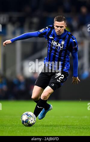 Mailand, Italien - 06 November, 2019: Josip Ilicic von Atalanta BC in Aktion während der UEFA Champions League Fußballspiel zwischen Atalanta BC und Manchester City FC. Das Match endete mit einem 1-1 Unentschieden. Credit: Nicolò Campo/Alamy leben Nachrichten Stockfoto