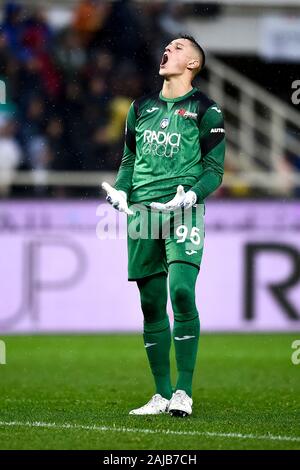 Bergamo, Italien - 23. November 2019: Pierluigi Gollini von Atalanta BC reagiert während der Serie ein Fußballspiel zwischen Atalanta BC und Juventus Turin. FC Juventus gewann 3-1 über Atalanta BC. Credit: Nicolò Campo/Alamy leben Nachrichten Stockfoto