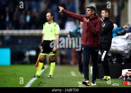 Genua, Italien, 20. Oktober, 2019: Nuno Campos von AS Roma Gesten während der Serie ein Fußballspiel zwischen UC Sampdoria und AS Roma. Das Spiel endete mit einem 0:0 unentschieden. Credit: Nicolò Campo/Alamy leben Nachrichten Stockfoto