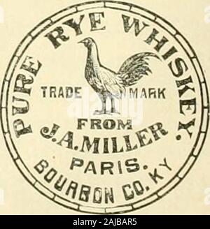 Pacific Wein und Geist. G.G.WHITE CO., PARIS, Bourbon County, KY. Stockfoto