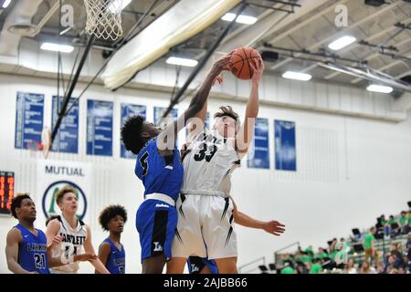 Spieler erhöht in Wettbewerb für eine Erholung. USA. Stockfoto