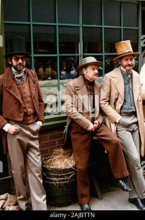 1986 - Hinter den Kulissen Bild in der Verfilmung der BBC-Serie David Copperfield - genommen, Whitby, North Yorkshire - Juni 1986 (ein Rest zwischen nimmt) Stockfoto