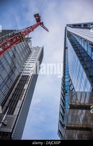 Blick auf den Shard. Der Shard ist derzeit der höchste Wolkenkratzer in Großbritannien. Stockfoto