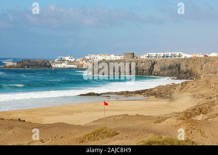 El Cotillo schöne Landschaft in Fuerteventura, Kanarische Inseln Stockfoto