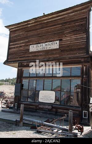 Historische Molson Washington Bank in Okanogan Grafschaft gelegen, ist Standort von der historischen Gesellschaft und unglaublichen Ort zu besuchen, erhalten. Stockfoto