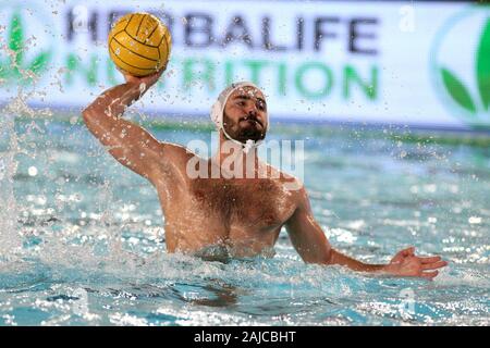 Cuneo, Italien. 3 Jan, 2020. Francesco von fulvio (Italia) beim Internationalen viereckigen - Italien vs Griechenland, Wasserball italienische Nationalmannschaft in Cuneo, Italien, 03 Januar 2020 - LPS/Claudio Benedetto Credit: Claudio Benedetto/LPS/ZUMA Draht/Alamy leben Nachrichten Stockfoto