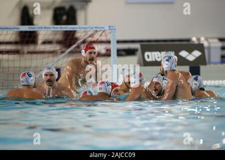 Cuneo, Italien. 3 Jan, 2020. italienischen Nationalen teamduring Internationale viereckigen - Italien vs Griechenland, Wasserball italienische Nationalmannschaft in Cuneo, Italien, 03 Januar 2020 - LPS/Claudio Benedetto Credit: Claudio Benedetto/LPS/ZUMA Draht/Alamy leben Nachrichten Stockfoto