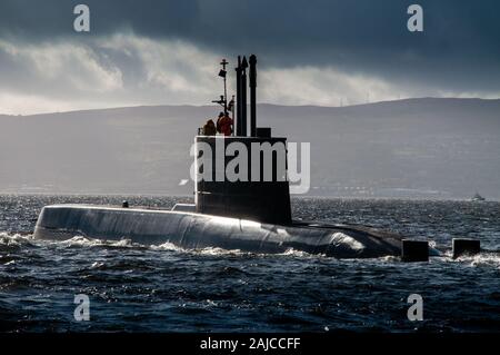 Die beschichtete Norwegischen u-boot KNM Ula Stockfoto