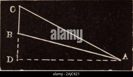 Eine komplette und praktische Lösung für die gemeinsame Schule Lehrer. f Die umschliessenden Kreis ist ABxBCX AC=diameterx 2 Mal das Dreieck; oder Durchmesser = (ABBCX AC) - Ich - zweimal die Fläche des Dreiecks, oder 5. (6) Daher ist die Summe der Durchmesser = 7. (7) In das Problem Es ist 1^L. .. Die erforderlich ist l, und die Seiten 30f, 41 und 51. Hinweis - wir sollten uns daran erinnern, dass die fortgesetzte Produkt von diedrei Seiten eines Dreiecks um das Doppelte der Fläche des Dreiecks isequal auf den Durchmesser des umschliessenden Kreis aufgeteilt. PROBLEM 336. Zwei Männer, A und B, an der gleichen Stelle zur gleichen Zeit gestartet; eine travele Stockfoto