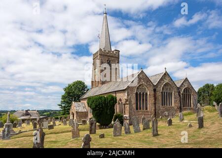 Der hl. Johannes der Täufer Kirche, Church Lane, Hatherleigh, Devon, England, Vereinigtes Königreich Stockfoto