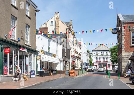 High Street, Great Torrington, Devon, England, Vereinigtes Königreich Stockfoto