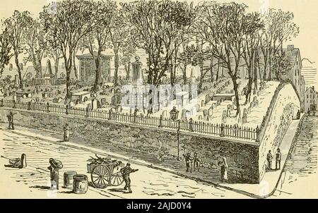 Boston abgebildet;. Christus Kirche, Salem Street. BOSTON dargestellt. 15 sind einige historische Gemälde und mnral Ornamente; und die chnrch possessesplate, Kanzel, Bibel und Service Bücher von George II. vorgestellt und andere valua-Bles. Es hat eine Büste von Washington, der ersten überhaupt. Es hat auch eine seltene oldcluistening - Schüssel. Ein Teil der Galerie war einmal abgesehen, die für Sklaven. Der alte Norden Burying-Ground war der Zweite in der Stadt. Ithas seit vielen Jahren gegen Bestattungen geschlossen, hat aber für so eine liebgewonnene alte Wahrzeichen faitlifuUycared wurde. Die ursprünglichen Grenzen, bei der ersten Verwendung Stockfoto