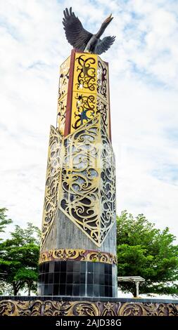 Tugu Cinta Damai, iconic Denkmal / Wahrzeichen von Tanjung Selor, Bulungan, Indonesien Stockfoto