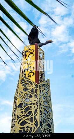 Tugu Cinta Damai, iconic Denkmal / Wahrzeichen von Tanjung Selor, Bulungan, Indonesien Stockfoto