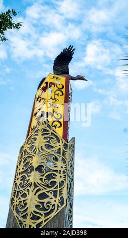 Tugu Cinta Damai, iconic Denkmal / Wahrzeichen von Tanjung Selor, Bulungan, Indonesien Stockfoto