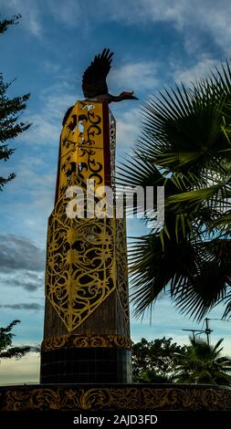 Tugu Cinta Damai, iconic Denkmal / Wahrzeichen von Tanjung Selor, Bulungan, Indonesien Stockfoto