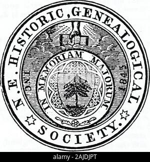 Die Neu-england Historische und genealogische registrieren. Ijiatorical & (BtmakQxcai Eegistet, ANTIQUARISCHEN AMTSBLATT VERÖFFENTLICHT VIERTELJÄHRLICH, UNTER DER SCHIRMHERRSCHAFT VON TH NEW ENGLAND historisch-genealogische Gesellschaft,. BOSTON: Samuel G. DRAKE, Verlag, Nr. 56 CORNHILL. NEW YORK: C.S. FRANCIS & CO., 252 Broadway. 1853. Stockfoto