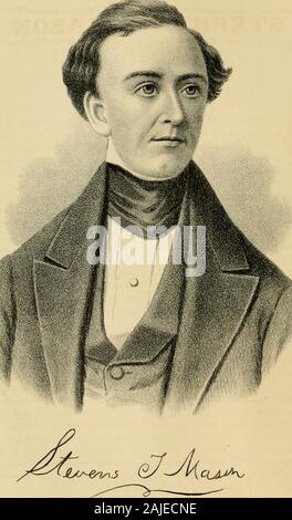 Porträt und biographische Album von Clinton und Shiawassee Counties, Mich mit ganzseitigen Portraits und Biographische Skizzen von Prominenten und repräsentative Bürger der Grafschaft, zusammen mit Portraits und Biographien aller Präsidenten der Vereinigten Staaten, und die Gouverneure des Staates. Die Gouverneure von Michigan. OS Stockfoto