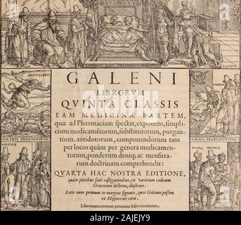 Galeni omnia quae extant Opera: In Latinum sermonem conuersa. 67 Igaleniomniaquaee Gale. 6. Stockfoto