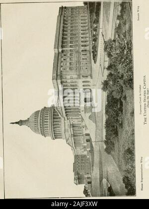 Das Washington Monument ist dargestellt; komplette Anleitung und Geschichte; authentische Zahlen und Fakten; malerische Stadt Washington. 32. 33 Stockfoto