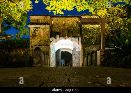 Fort Tor Fort Canning Singapur Stockfoto