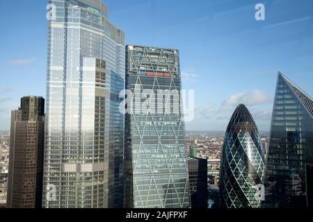 Ikonischen Gebäude von 20 Fenchurch in London, UK gesehen Stockfoto