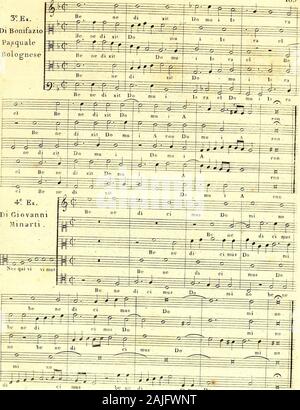 Primizie di Canto Fermo. Sein nt-di ciraus Do Mino 163-L G-M nt di ci-mus Tun mi Nr. - 105 Di BonifazioPasqualeBolop-nisch. mi Keine ci-mup ne D163. L. 6. M ci-mus Tun 106 Di Adriano Willaert. Stockfoto