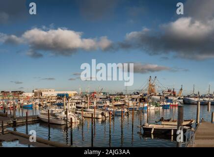 Marina für kleine Boote in Thyborön, West Dänemark Stockfoto