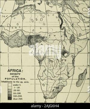 Angewandte Geographie, eine vorläufige Skizze mit zehn Karten., dass das Klima Unterdrücker ist aller seriousexertion, und der Versuch von thenative auf eine höhere Stufe zu erheben; oder es kann bebecause die Bewohner haben aber weiter theirhands zu setzen, um zu jagen, zu fischen, die pflanzlichen produceprovided von Natur zu sammeln, um alle theirwants zu liefern. Wenn sogar eine Kolonie der Engländer wereplanted auf dem Kongo oder der Niger, und wurden dort ständig tosettle ist es möglich, dass wenn notthey selbst, zumindest ihre Nachkommen, woulddegenerate. Dieser Faktor der Bevölkerung, so wichtig von acomm Stockfoto