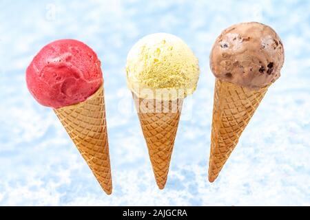 Eis Stockfoto