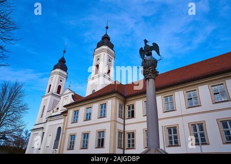 Kloster Irsee, Bayern, Deutschland am 31. Dezember 2019. Das Kloster Irsee am 31 Dezember, 2019 in Irsee, Bayern, Deutschland. © Peter Schatz/Alamy leben Nachrichten Stockfoto