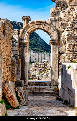 Ephesus Architektur, Selçuk, Provinz Izmir, Türkei Stockfoto