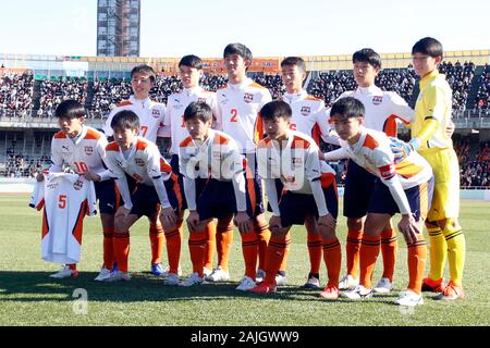 Kokugakuin Kugayama team Gruppe Line-up, Januar 3, 2020 - Fußball: 98th All Japan High School Soccer Turnier 3. Runde zwischen Kokugakuin Kugayama 0-1 Shohei High School bei urawa "Komaba Stadion in Saitama, Japan Credit: LBA SPORT/Alamy leben Nachrichten Stockfoto