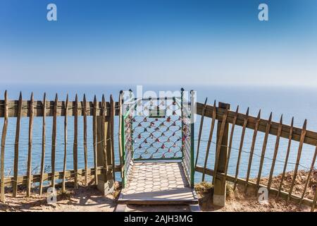 Aussichtspunkt Victoriasicht im Nationalpark Jasmund auf Rügen, Deutschland Stockfoto