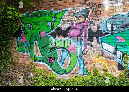 Graffiti in Digbeth, Birmingham, England, UK Stockfoto