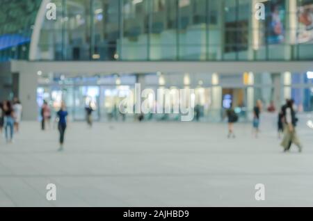 Abstract blur Menschen zu Fuß Shopping Centre. für Hintergrund Stockfoto