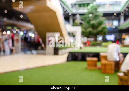 Abstract blur Einkaufszentrum oder Kaufhaus innen Hintergrund. Stockfoto