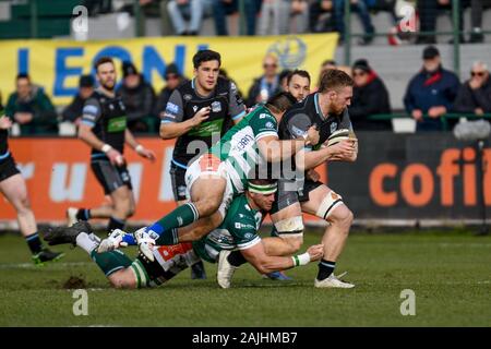 Treviso, Italien, 04. Jan 2020, Tom Gordon (Glasgow) bei Benetton Treviso vs Glasgow Warriors - Rugby Guinness Pro 14-Kredit: LPS/Ettore Griffoni/Alamy Leben Nachrichten Quelle: fidesdienst Fotografica Live Media Srls/Alamy leben Nachrichten Stockfoto