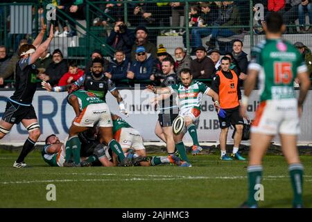 Treviso, Italien, 04. Jan 2020, dewaldt duvenage (Treviso) bei Benetton Treviso vs Glasgow Warriors - Rugby Guinness Pro 14-Kredit: LPS/Ettore Griffoni/Alamy Leben Nachrichten Quelle: fidesdienst Fotografica Live Media Srls/Alamy leben Nachrichten Stockfoto