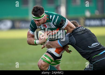 Treviso, Italien, 04. Jan 2020, Abraham steyn (Treviso) bei Benetton Treviso vs Glasgow Warriors - Rugby Guinness Pro 14-Kredit: LPS/Ettore Griffoni/Alamy Leben Nachrichten Quelle: fidesdienst Fotografica Live Media Srls/Alamy leben Nachrichten Stockfoto