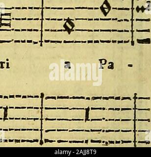 Esemplare, o Sia, Saggio fondamentale contrappunto pratico di Sopra Il Canto Fermo. Canon im Diapente. W-< Stockfoto